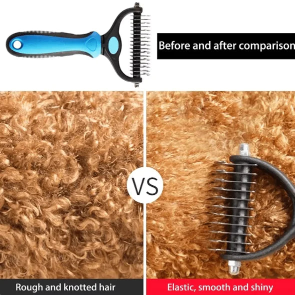 Double-Sided Pet Grooming Brush